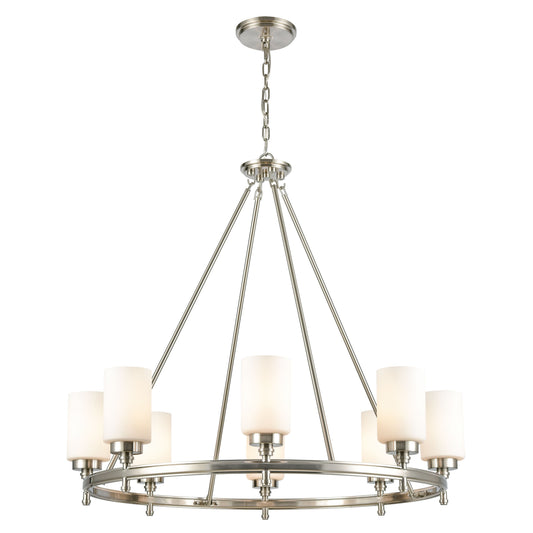 ELK SHOWROOM 11668/8 Dawson 33'' Wide 8-Light Chandelier - Satin Nickel