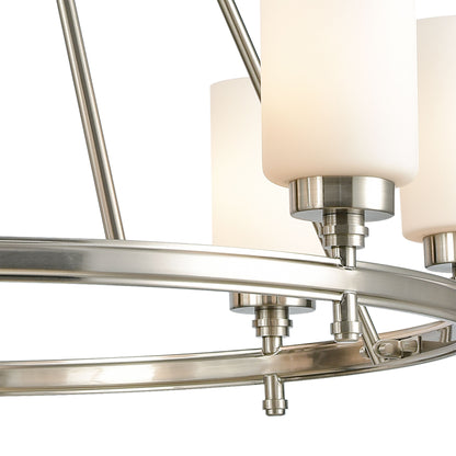 ELK SHOWROOM 11668/8 Dawson 33'' Wide 8-Light Chandelier - Satin Nickel