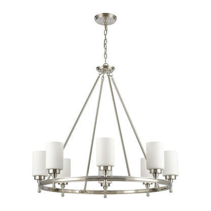 ELK SHOWROOM 11668/8 Dawson 33'' Wide 8-Light Chandelier - Satin Nickel