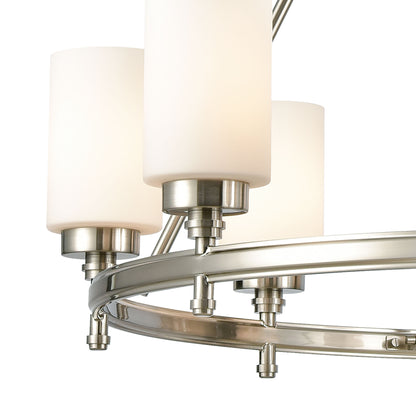 ELK SHOWROOM 11668/8 Dawson 33'' Wide 8-Light Chandelier - Satin Nickel