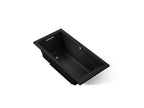 KOHLER K-1167-GH-7 Underscore 60" X 30" Drop-In Heated Bubblemassage Air Bath - Black Black