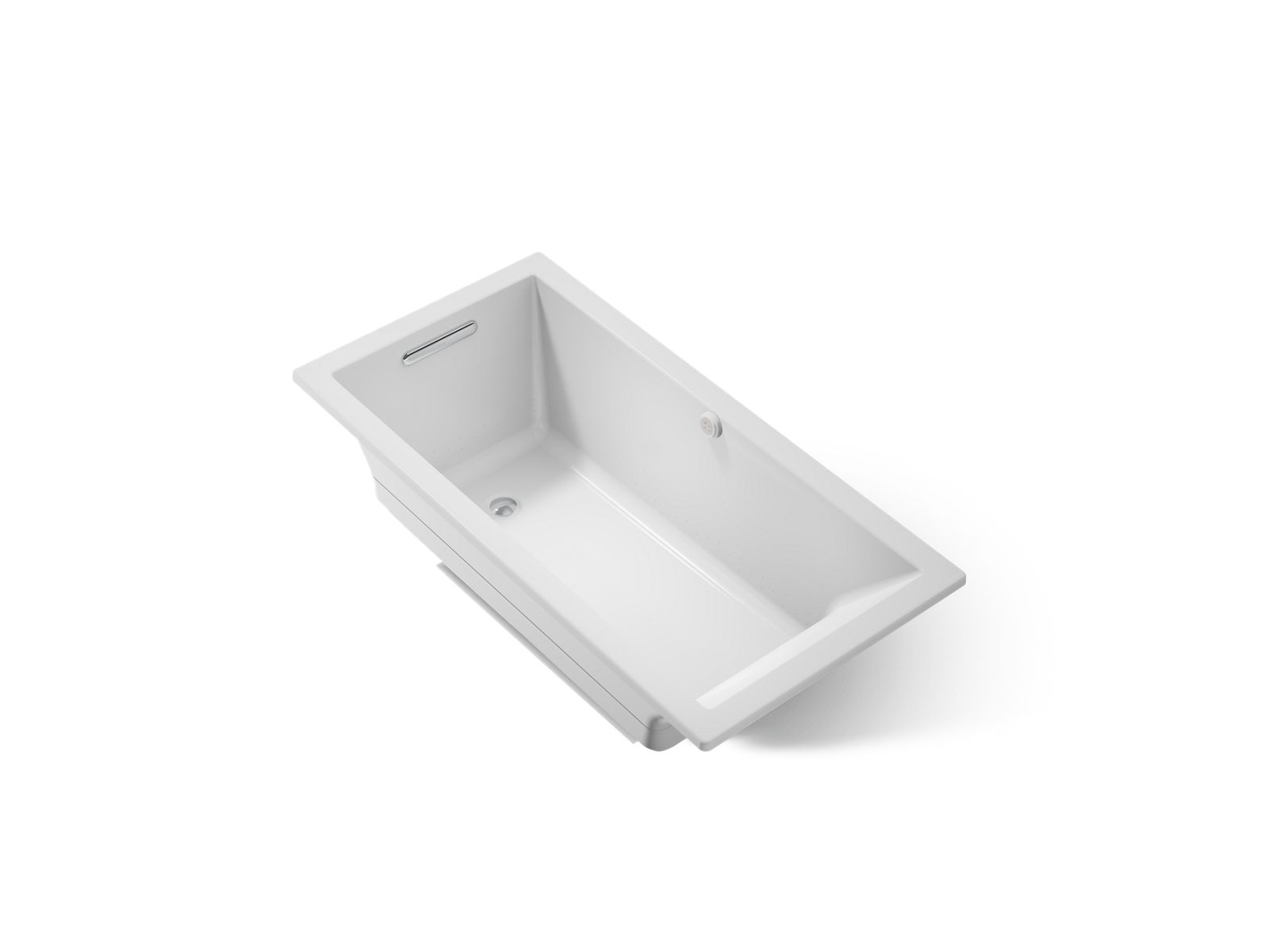 KOHLER K-1167-GH-95 Underscore 60" X 30" Drop-In Heated Bubblemassage Air Bath - Ice Grey