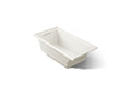 KOHLER K-1167-GHLF-96 Underscore 60" X 30" Alcove Heated Bubblemassage Air Bath, Left Drain - Biscuit