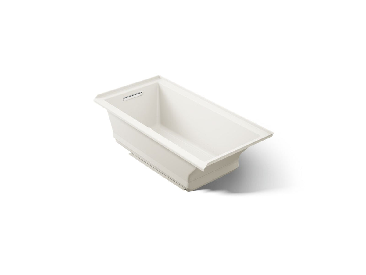 KOHLER K-1167-GHLF-96 Underscore 60" X 30" Alcove Heated Bubblemassage Air Bath, Left Drain - Biscuit