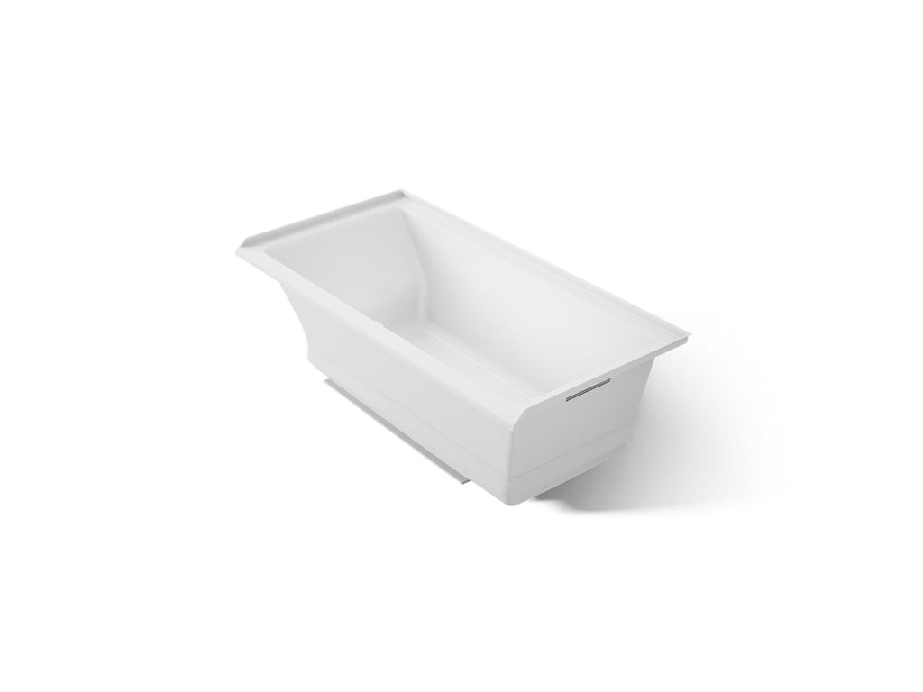 KOHLER K-1167-GHRF-0 Underscore 60" X 30" Alcove Heated Bubblemassage Air Bath, Right Drain - White