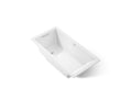 KOHLER K-1167-GHW-0 Underscore 60" X 30" Drop-In Heated Bubblemassage Air Bath - White