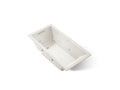 KOHLER K-1167-JH-96 Underscore 60" X 30" Drop-In Heated Whirlpool Bath - Biscuit