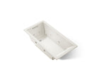 KOHLER K-1167-JH-96 Underscore 60" X 30" Drop-In Heated Whirlpool Bath - Biscuit
