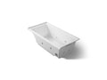 KOHLER K-1167-JRH-95 Underscore 60" X 30" Drop-In/Alcove Heated Whirlpool Bath, Right Drain - Ice Grey