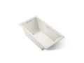 KOHLER K-1168-GH-96 Underscore 60" X 32" Drop-In Heated Bubblemassage Air Bath - Biscuit