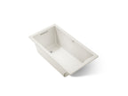 KOHLER K-1168-GHW-96 Underscore 60" X 32" Drop-In Heated Bubblemassage Air Bath With Bask Heated Surface - Biscuit