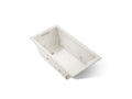 KOHLER K-1168-JH-96 Underscore 60" X 32" Drop-In Heated Whirlpool Bath - Biscuit