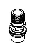 KOHLER Adaptor, Showerhead - Rough Plate, K-1169008-RP