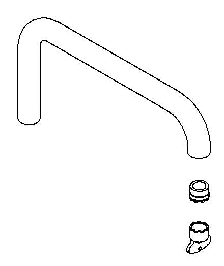 KOHLER Spout Kit - Polished Chrome, K-1169951-CP