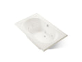 KOHLER K-1170-JHE-96 Memoirs 66" X 42" Drop-In Whirlpool Bath - Biscuit