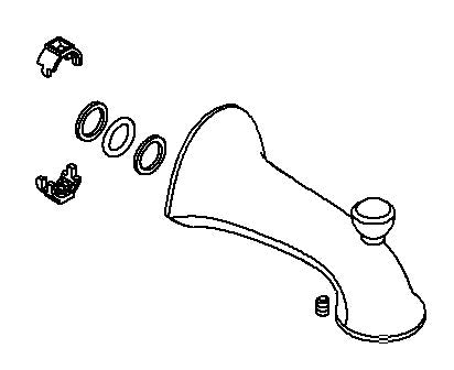 KOHLER Assembly, Spout - Vibrant Brushed Nickel, K-1171718-BN