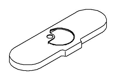 KOHLER Escutcheon, Lav - Polished Chrome, K-1172130-CP