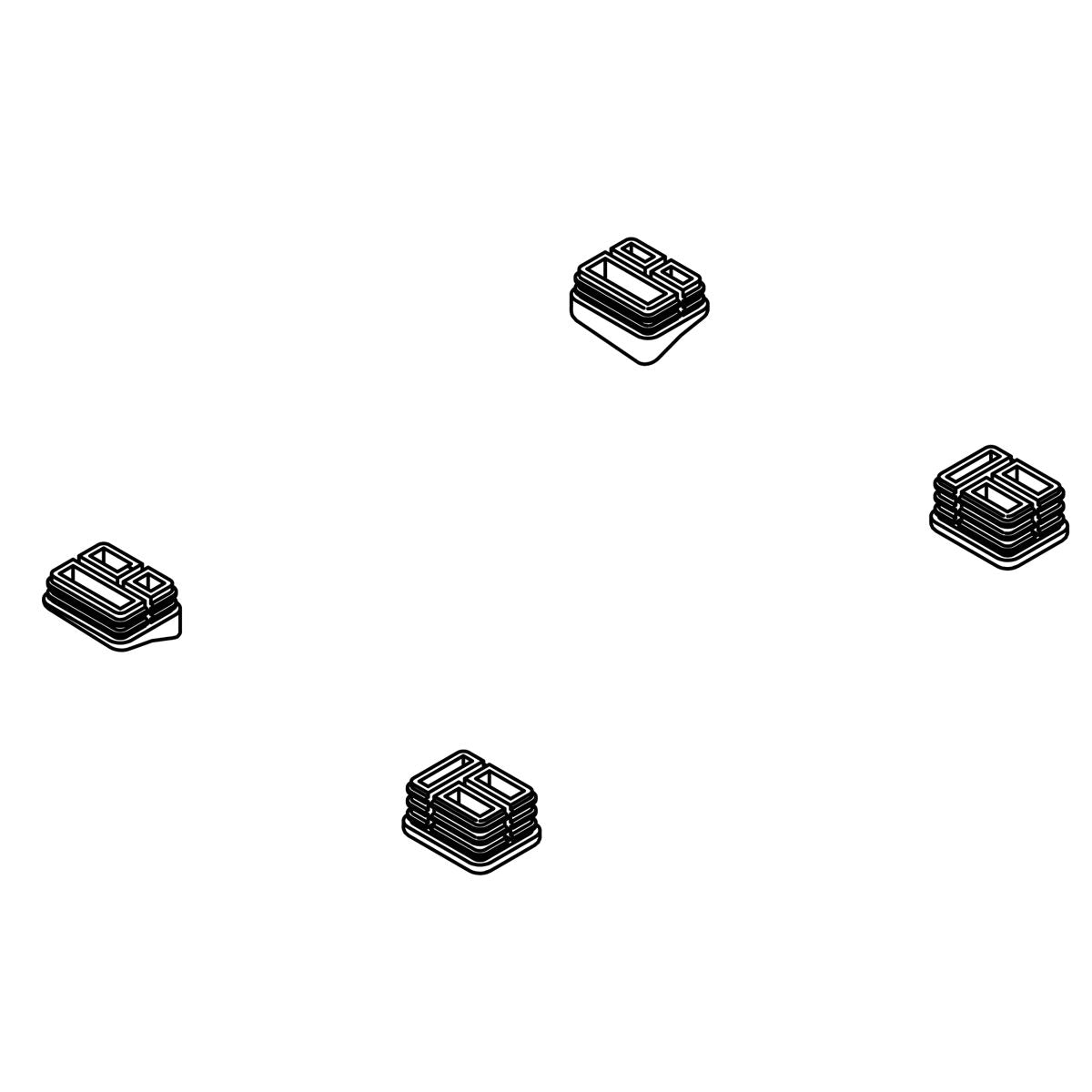 KOHLER Kit Lid Bumpers-Sp - White, K-1172369-0