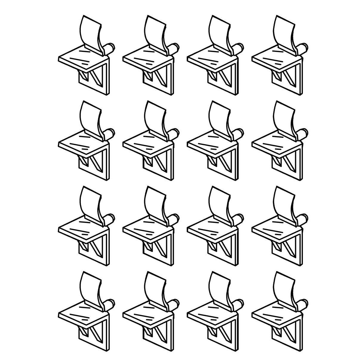 KOHLER Shelf Clip Kit - Black Translucent, K-1172603-BTG