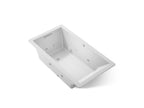KOHLER K-1173-XHGH-95 Underscore 66" X 36" Drop-In Heated Bubblemassage Air Bath With Whirlpool - Ice Grey