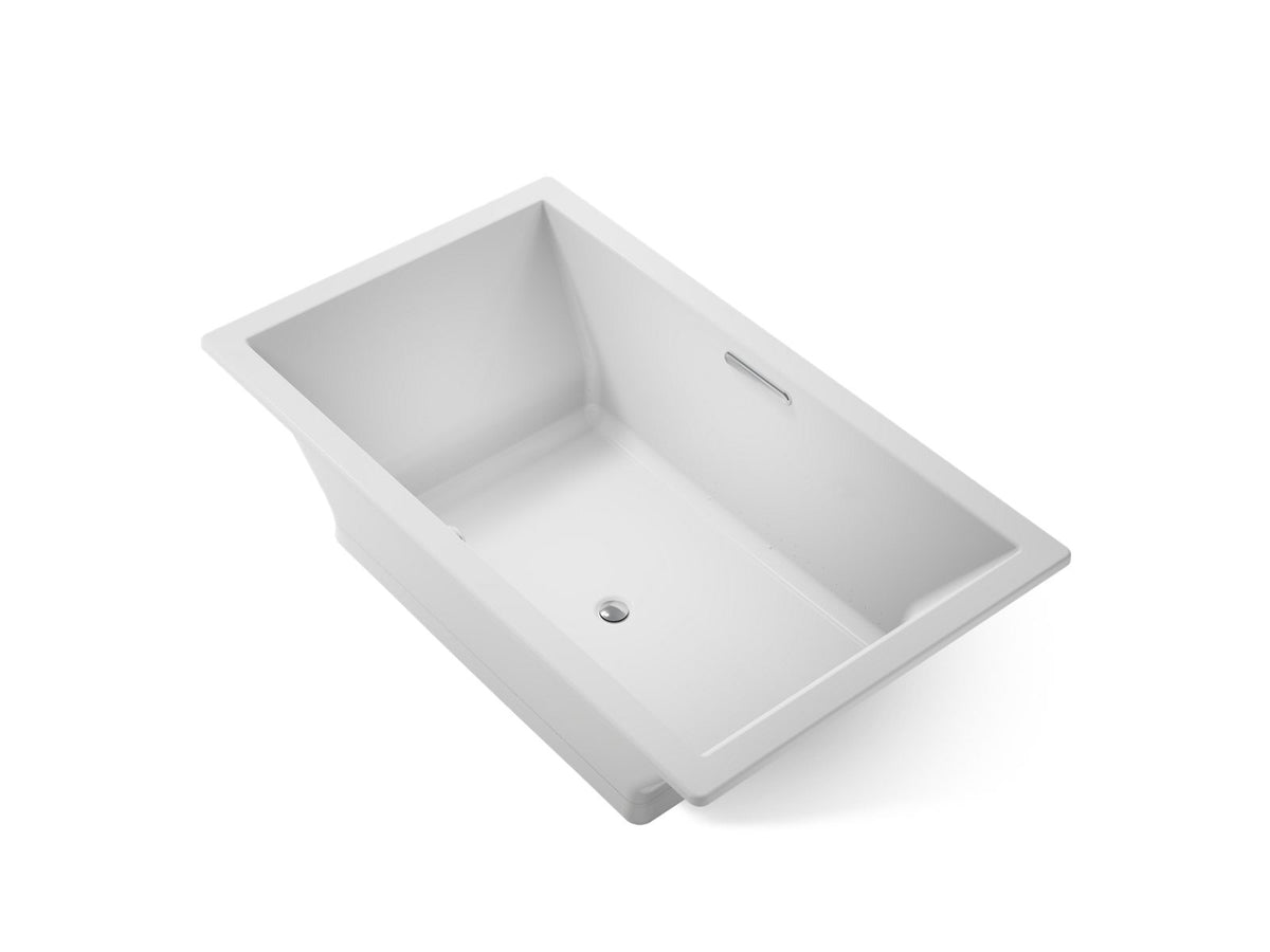 KOHLER K-1174-GH-95 Underscore 72" X 42" Drop-In Heated Bubblemassage Air Bath - Ice Grey
