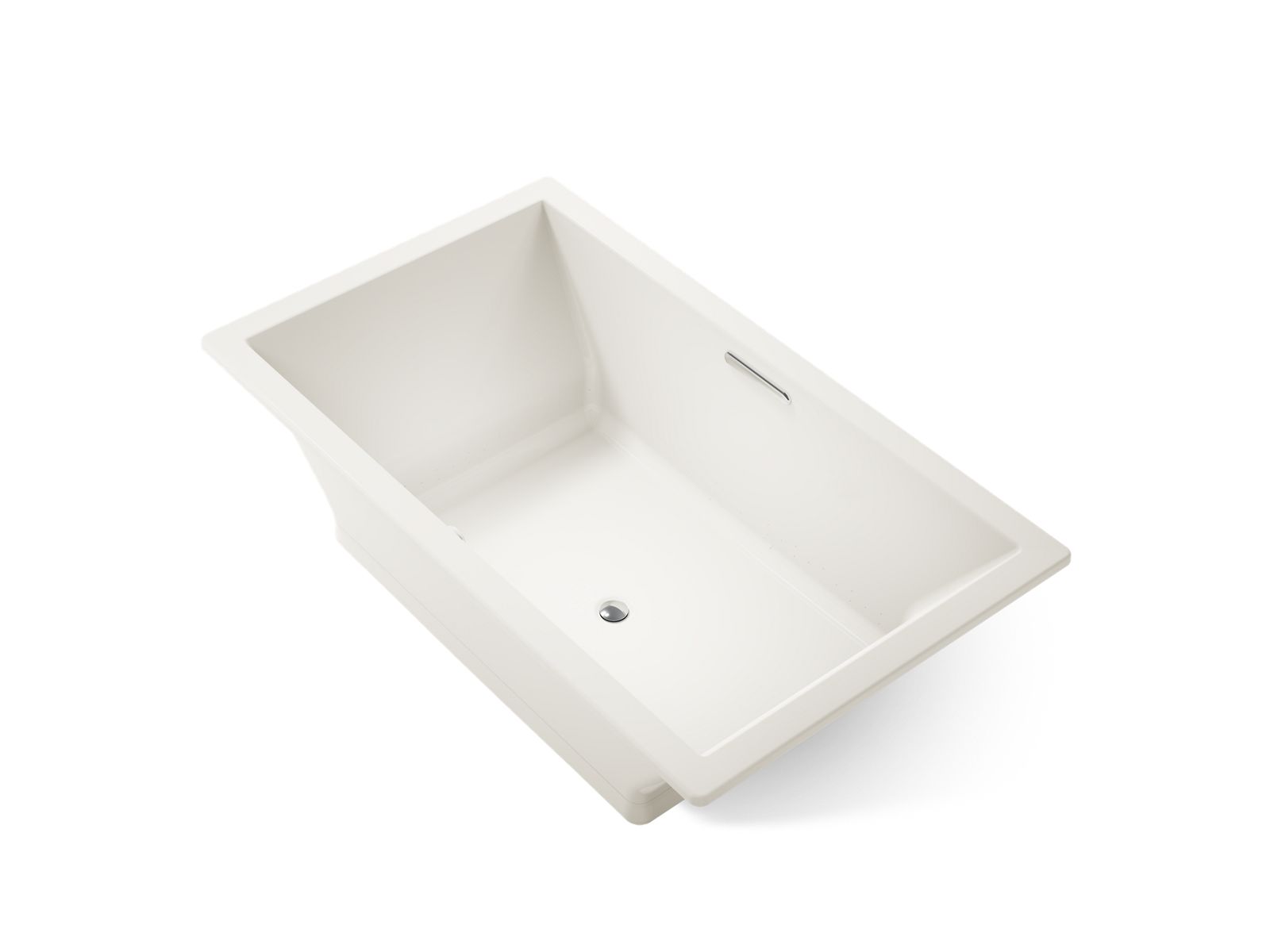 KOHLER K-1174-GH-96 Underscore 72" X 42" Drop-In Heated Bubblemassage Air Bath - Biscuit