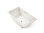 KOHLER K-1174-GHW-96 Underscore 72" X 42" Drop-In Heated Bubblemassage Air Bath With Bask Heated Surface - Biscuit