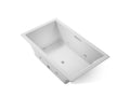 KOHLER K-1174-JH-95 Underscore 72" X 42" Drop-In Heated Whirlpool Bath - Ice Grey