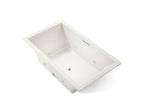 KOHLER K-1174-JH-96 Underscore 72" X 42" Drop-In Heated Whirlpool Bath - Biscuit