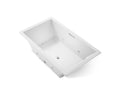 KOHLER K-1174-XHGH-0 Underscore 72" X 42" Drop-In Heated Bubblemassage Air Bath With Whirlpool - White