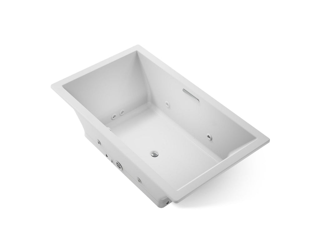 KOHLER K-1174-XHGH-95 Underscore 72" X 42" Drop-In Heated Bubblemassage Air Bath With Whirlpool - Ice Grey