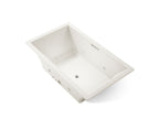 KOHLER K-1174-XHGH-96 Underscore 72" X 42" Drop-In Heated Bubblemassage Air Bath With Whirlpool - Biscuit
