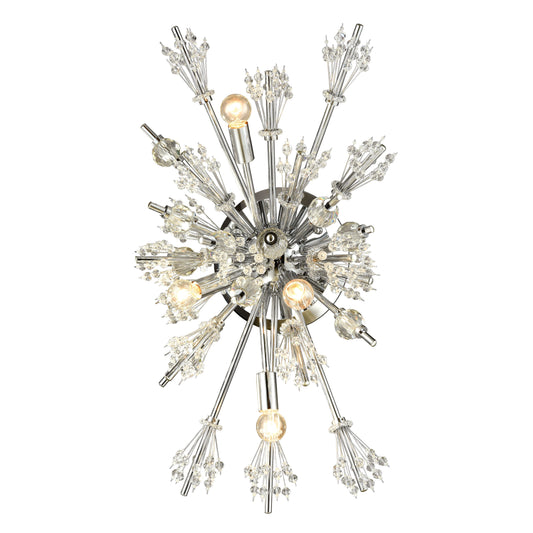 ELK SHOWROOM 11747/4 Starburst 26'' High 4-Light Sconce - Polished Chrome