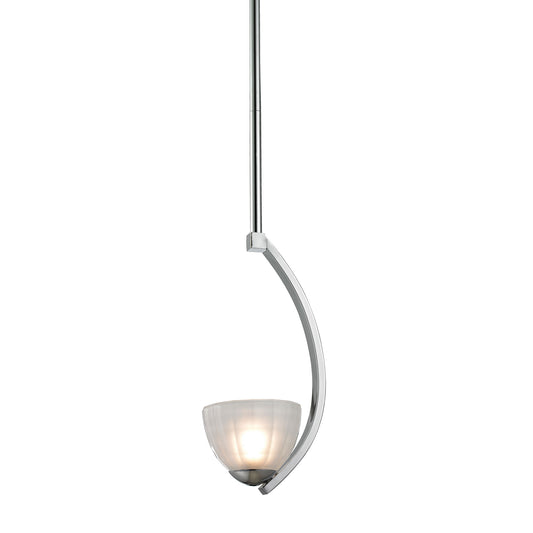 ELK SHOWROOM 11762/1 Sculptive 6'' Wide 1-Light Mini Pendant - Polished Chrome