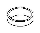 KOHLER Spacer, Brass, 1.625 Od. X .360 Long - Rough Plate, K-1178917-RP
