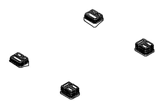 KOHLER LID BUMPERS SERVICE KIT - White, K-1183996-0