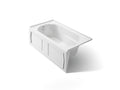 KOHLER K-1184-LA-0 Devonshire 60" X 32" Alcove Bath, Left Drain - White