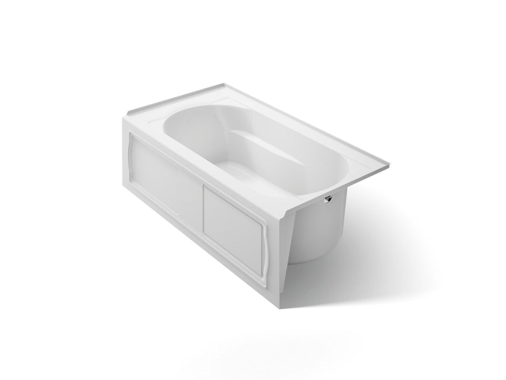 KOHLER K-1184-RA-0 Devonshire 60" X 32" Alcove Bath, Right Drain - White