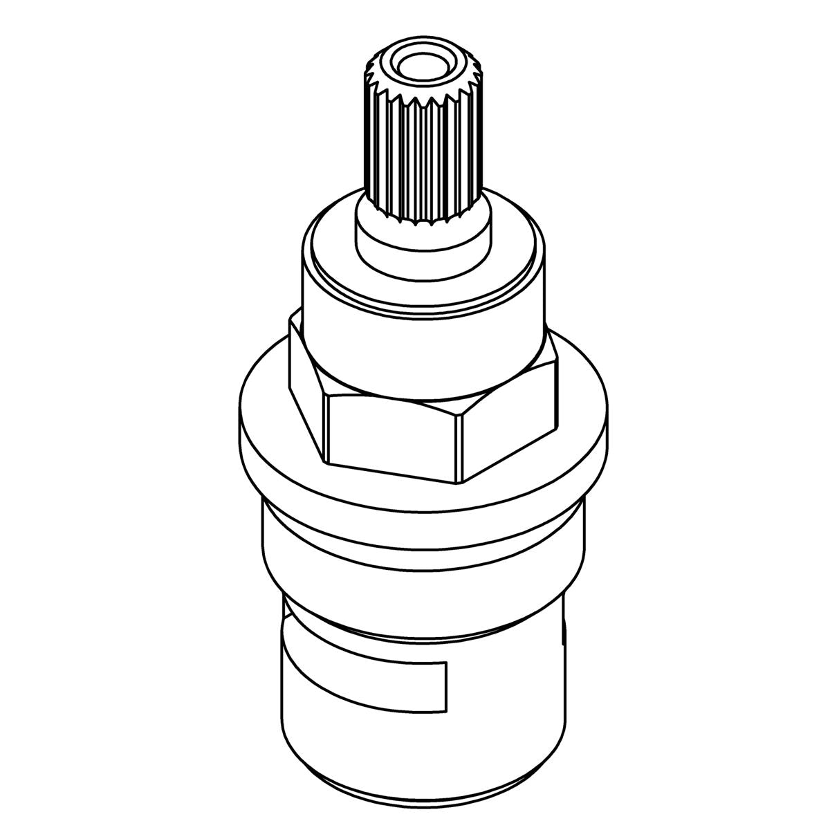KOHLER 1/2" Right Head 1/4 Turn Valve, K-1188055