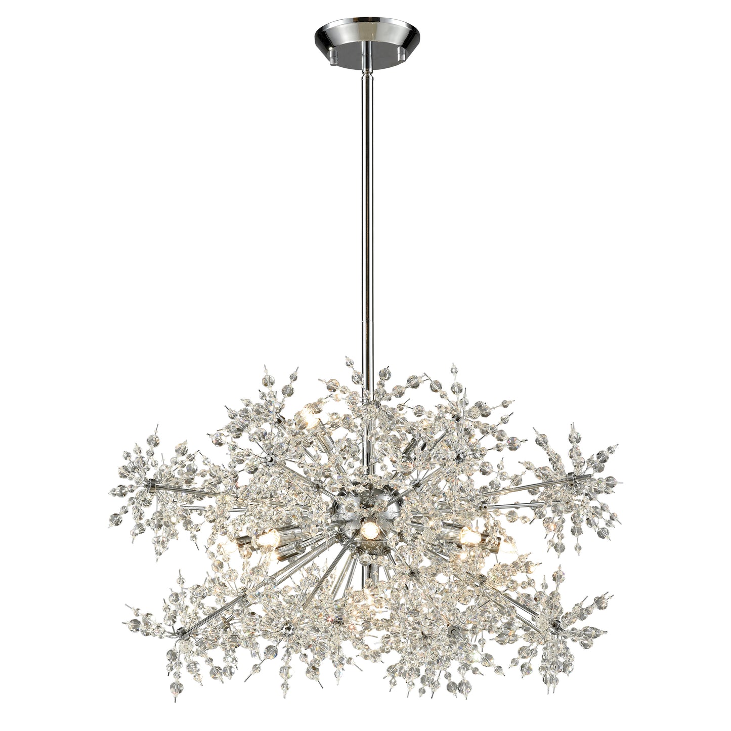 ELK SHOWROOM 11894/11 Snowburst 28'' Wide 11-Light Chandelier - Polished Chrome