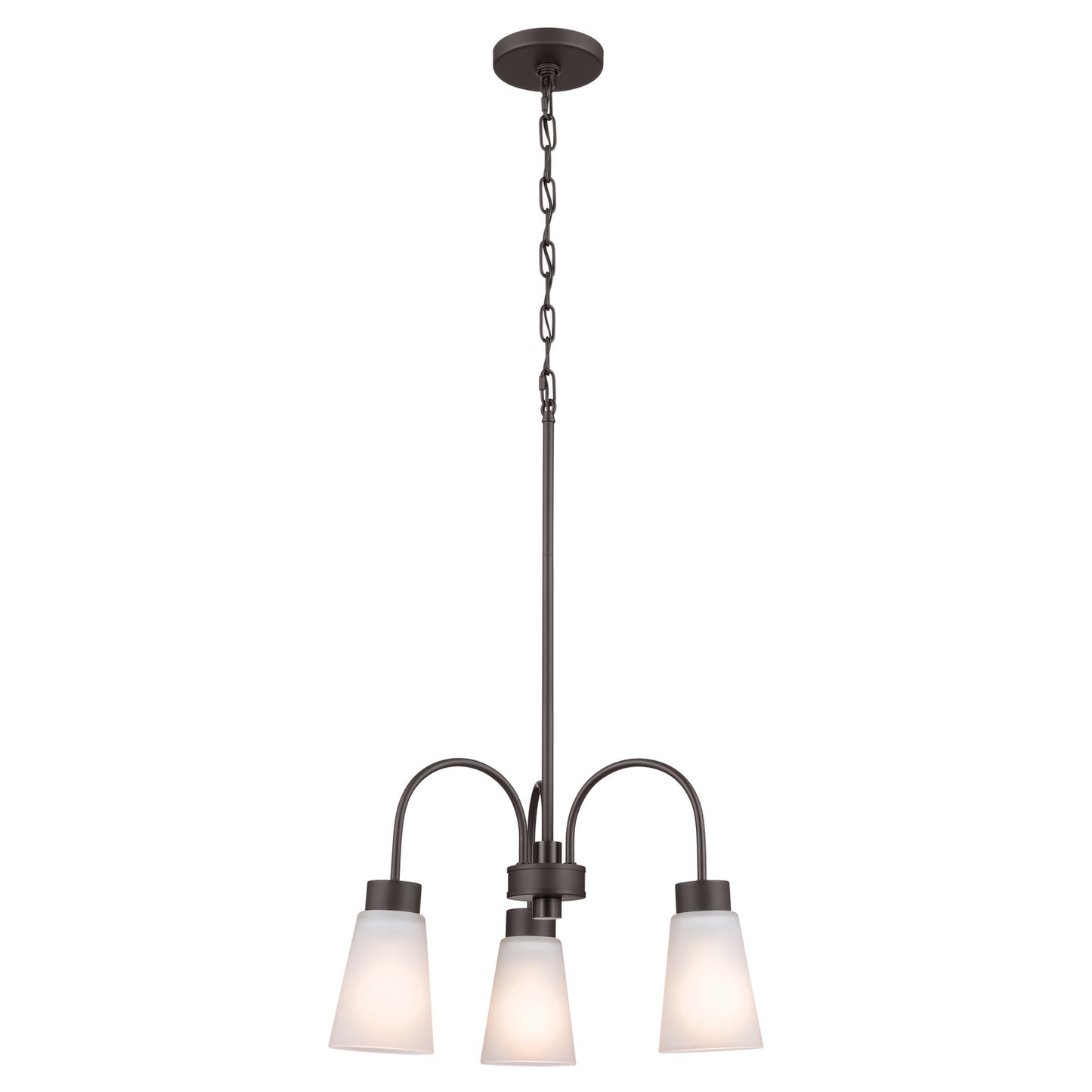 KICHLER 52442OZ Erma Three Light Chandelier Olde Bronze