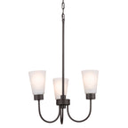KICHLER 52442OZ Erma Three Light Chandelier Olde Bronze