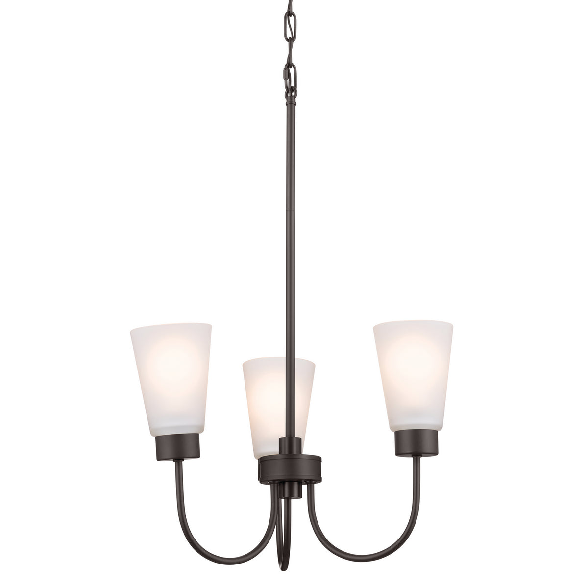 KICHLER 52442OZ Erma Three Light Chandelier Olde Bronze