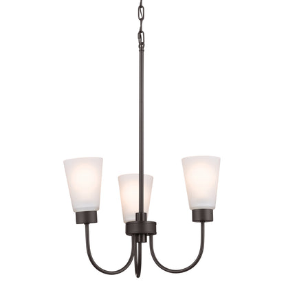 KICHLER 52442OZ Erma Three Light Chandelier Olde Bronze