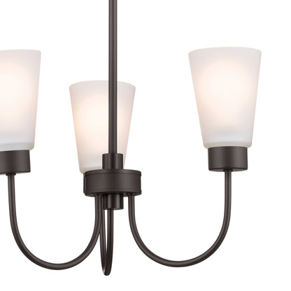 KICHLER 52442OZ Erma Three Light Chandelier Olde Bronze