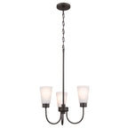 KICHLER 52442OZ Erma Three Light Chandelier Olde Bronze