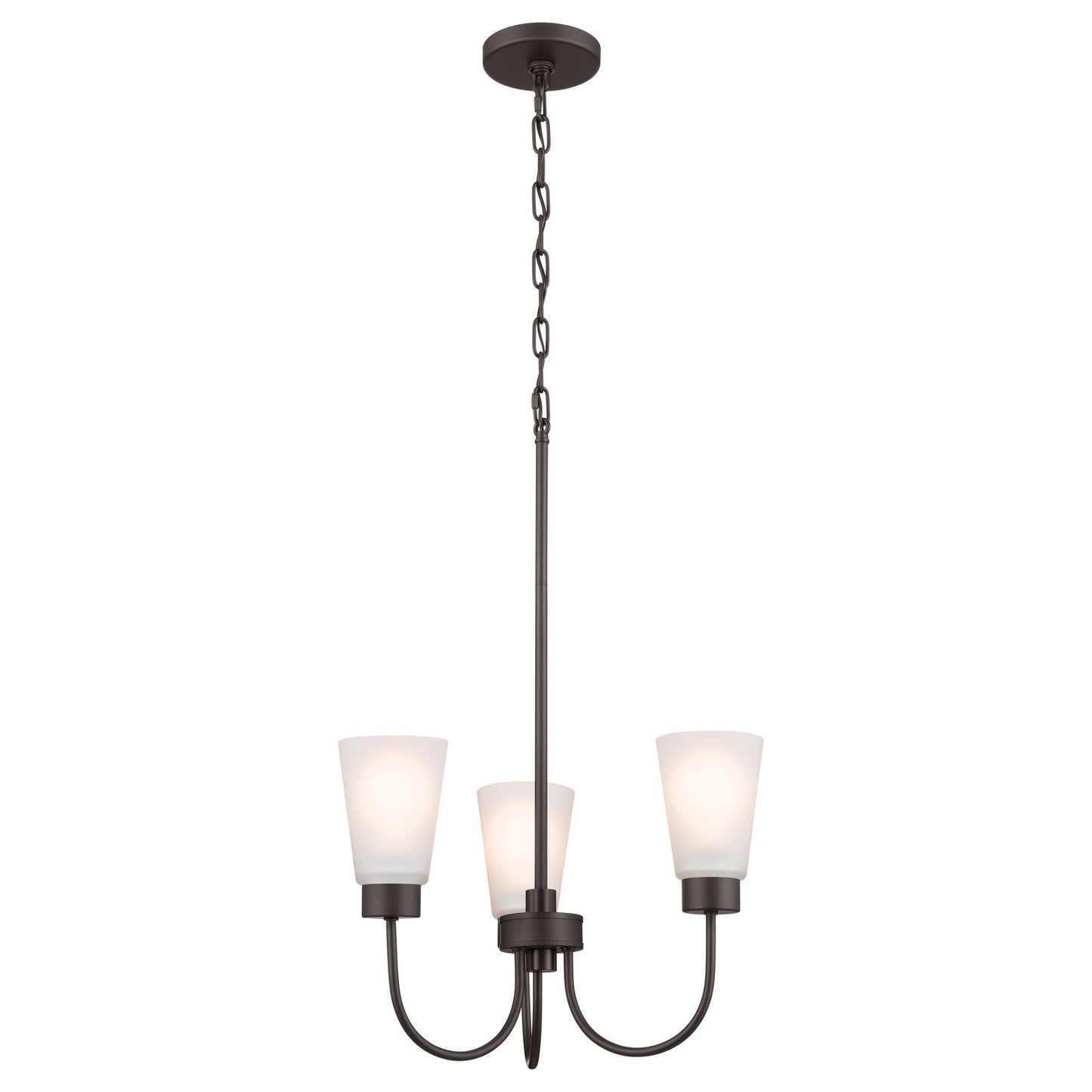 KICHLER 52442OZ Erma Three Light Chandelier Olde Bronze