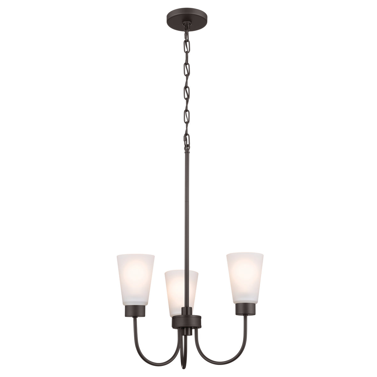 KICHLER 52442OZ Erma Three Light Chandelier Olde Bronze