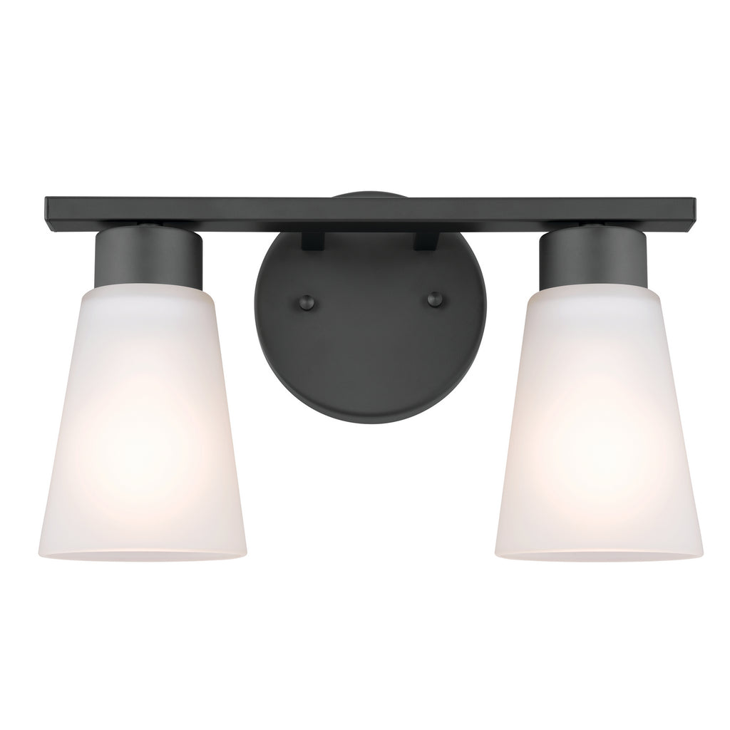KICHLER 55120BK Stamos Bath 2 Light - Black