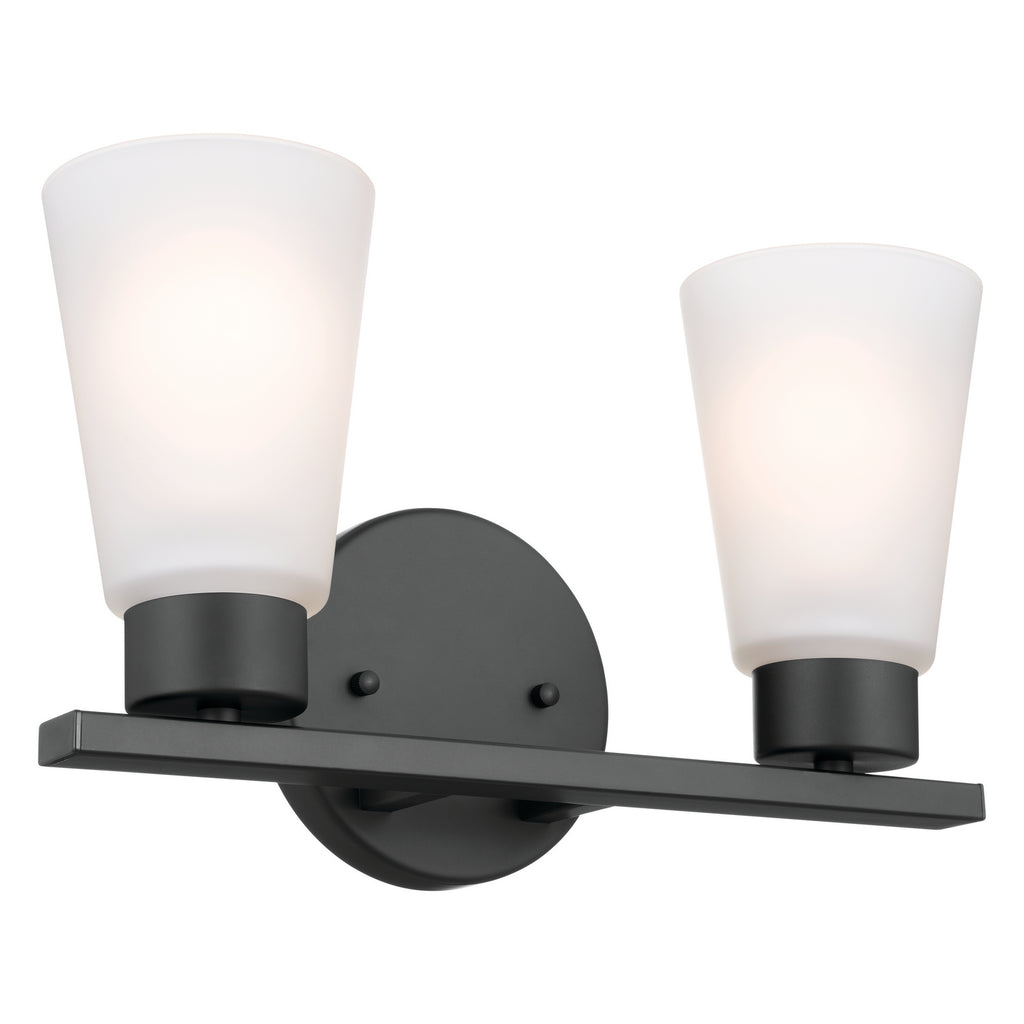 KICHLER 55120BK Stamos Bath 2 Light - Black